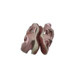 Sandale copii 23, material textil, piele, roz - imagine 4