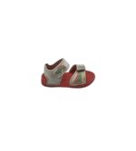 Sandale copii 24, imitatie de piele, alb