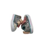 Tenisi copii Skechers, 21, material textil, gri - imagine 4