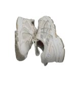 Adidasi copii Asics, 37, imitatie de piele, material textil, alb gri - imagine 4