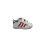 Adidasi copii Adidas, 25, imitatie de piele, alb roz