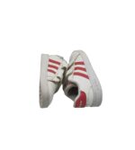 Adidasi copii Adidas, 25, imitatie de piele, alb roz - imagine 4
