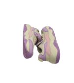 Adidasi copii 23, material textil, alb mov - imagine 4