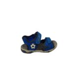 Sandale copii Superfit, 29, piele intoarsa, material textil, albastru