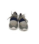 Adidasi copii 29, imitatie de piele, material textil, gri - imagine 3
