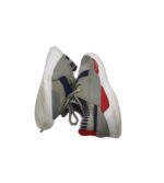 Adidasi copii 29, imitatie de piele, material textil, gri - imagine 4