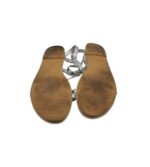 Sandale dama Divided, 39, imitatie de piele, gri - imagine 5