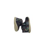 Incalataminte de interior Ciciban 19, piele intoarsa, material textil, negru - imagine 4