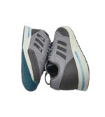 Adidasi dama Adidas, 39, imitatie de piele, gri negru - imagine 4