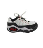 Adidasi barbati Fila, 42, imitatie de piele, material textil, alb negru