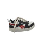 Adidasi copii Reebok, 35, imitatie de piele, alb negru