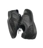 Adidasi barbati Geox, 42, piele intoarsa, piele, negru - imagine 4