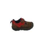Adidasi copii Quechua 27, piele intoarsa, material textil,  maro rosu