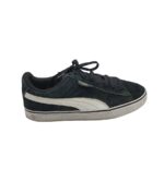 Tenisi barbati Puma, 44, piele intoarsa, negru
