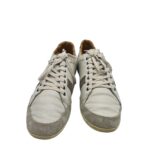 Adidasi barbati Lacoste, 44.5, piele intoarsa, piele, alb gri - imagine 3