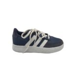 Adidasi barbati Adidas, 42, piele intoarsa, imitatie de piele, bleumarin