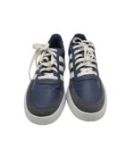 Adidasi barbati Adidas, 42, piele intoarsa, imitatie de piele, bleumarin - imagine 3