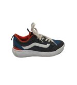 Tenisi dama Vans, 39, imitatie de piele, negru albastru