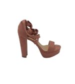 Sandale dama My♥U 40, material textil, roz