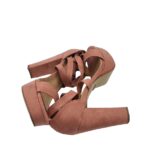 Sandale dama My♥U 40, material textil, roz - imagine 4