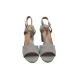 Sandale dama My♥U , imitatie de piele, gri - imagine 3