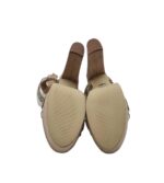 Sandale dama My♥U , material textil, crem - imagine 5