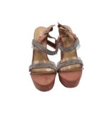 Sandale dama My♥U 37, material textil, roz - imagine 3