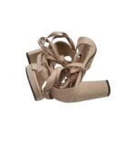 Sandale dama My♥U , material textil, nude - imagine 4