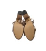 Sandale dama My♥U , material textil, nude - imagine 5
