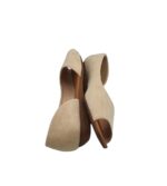 Sandale  dama Ideal Shoes, 36, material textil, crem - imagine 4