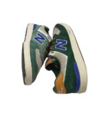 Tenisi barbati New Balance, 42, piele intoarsa, material textil, verde - imagine 4