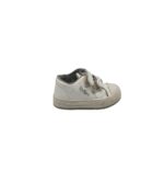 Tenisi copii Kickers, 23, imitatie de piele, alb