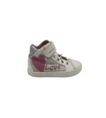 Tenisi copii Geox, 27, imitatie de piele, material textil, alb