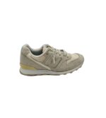 Adidasi dama New Balance, 38, material textil, piele intoarsa, gri