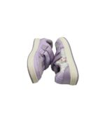 Adidasi copii  23, imitatie de piele, material textil, mov - imagine 4