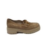 Mocasini dama 41, piele, maro