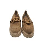 Mocasini dama 41, piele, maro - imagine 3