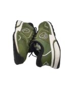 Adidasi barbati Giesswein, 40, imitatie de piele, material textil, verde - imagine 4