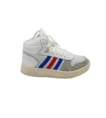 Adidasi barbati Adidas, 43, piele intoarsa, material textil, piele, alb gri