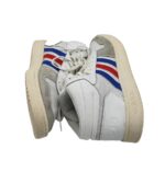 Adidasi barbati Adidas, 43, piele intoarsa, material textil, piele, alb gri - imagine 4