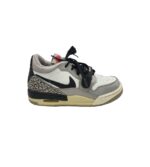 Adidasi dama Jordan, 38, imitatie de piele, material textil, piele, alb gri