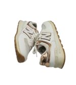 Adidasi dama 37, imitatie de piele, material textil, alb - imagine 4