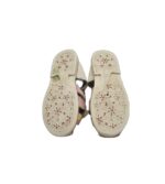 Sandale copii 24, imitatie de piele, alb roz - imagine 5