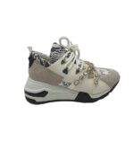 Adidasi dama Steve Madden, 41, imitatie de piele, piele intoarsa, alb gri