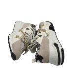 Adidasi dama Steve Madden, 41, imitatie de piele, piele intoarsa, alb gri - imagine 4