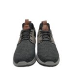 Adidasi barbati Skechers, 44, imitatie de piele, material textil, gri - imagine 3