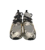 Adidasi dama Steve Madden,  imitatie de piele, material textil, piele, alb gri - imagine 3
