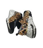 Adidasi dama Steve Madden, 41, imitatie de piele, piele ,material textil,  alb negru maro - imagine 4
