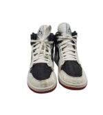 Adidasi barbati Jordan, 40.5, material textil, alb negru - imagine 3