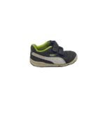 Adidasi copii Puma, 25, piele intoarsa, gri